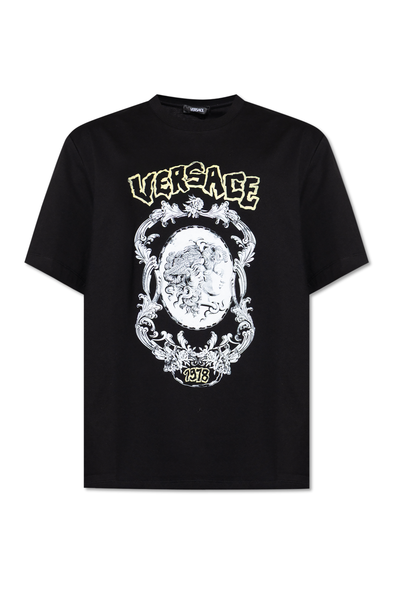 Tシャツ・カットソー Versace T-Shirt With Front Print Black T-shirt with print Versace - Vitkac Italy